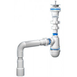  СИФОН 1 1/2"*40 С ГИБКОЙ ТРУБОЙ   40*40/50  С0115