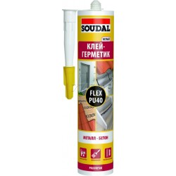 КЛЕЙ-ГЕРМЕТИК ПОЛИУРЕТАНОВЫЙ  SOUDAFLEX PU40 ЧЕРНЫЙ 300МЛ 137855