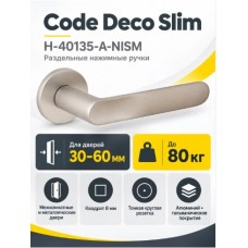 РУЧКИ ДВЕРНЫЕ CODE DECO SLIM H-40135-A-NISM