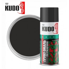 ГРУНТ-ЭМАЛЬ ПО РЖАВЧИНЕ ЧЕРНАЯ RAL 9005 520МЛ KUDO 319005