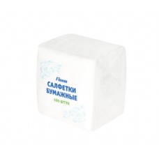 САЛФЕТКИ БУМАЖНЫЕ FLOOM 24*24СМ 1 СЛОЙ БЕЛЫЕ 100ШТ 3066443