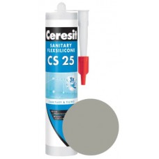 СИЛИКОНОВЫЙ ГЕРМЕТИК CERESIT CS25 САНИТАРНЫЙ СЕРЫЙ №07 280МЛ