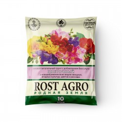 ПОЧВОГРУНТ ROST AGRO ЦВЕТОЧНЫЙ 10л ПРЕМИУМ