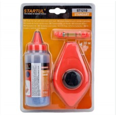 ШНУР РАЗМЕТОЧНЫЙ 30М С МЕЛОМ И УРОВНЕМ STARTUL STANDART 1210