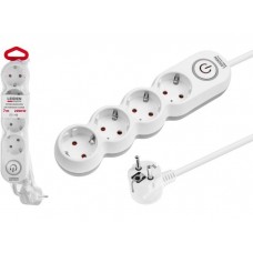 УДЛИНИТЕЛЬ 7М (4 РОЗ. 2.2 КВТ С/З ВЫКЛ. ПВС 3х1.0) 805047