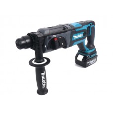 Аккум. перфоратор MAKITA DHR 241 RFE в чем. (18.0 В, 2 акк., 3.0 А/ч Li-Ion, 1.9 Дж, вес 3.2 кг)